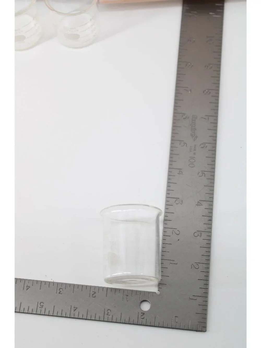 3 Pyrex Kimax Beaker Lot Vintage Glass 10CC 100ml 5ml 74352